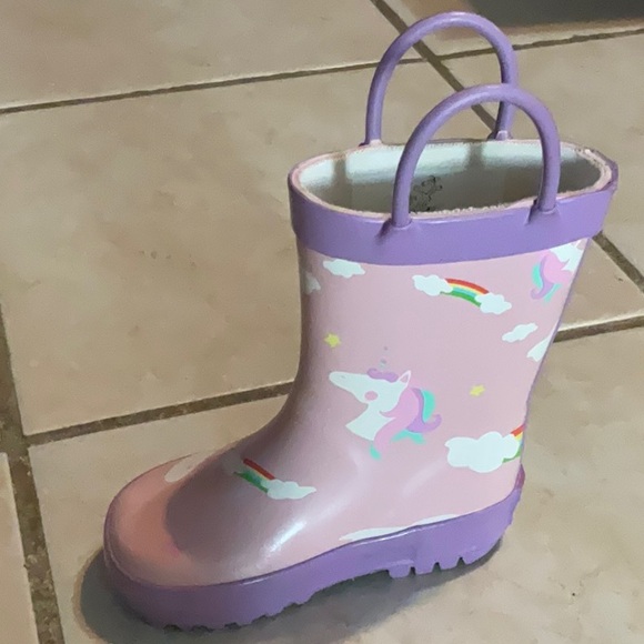 Mucky Wear Pink and Purple Rain Boots - Picture 7 of 10